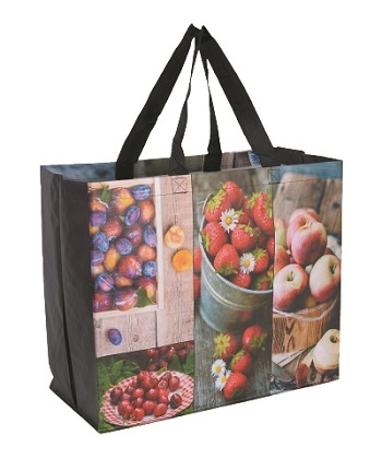 PP WOVEN BAGS WOVEN LAMINATED PP MULTI COLOUR NYLON WEBBING HANDLE SHOPPING BAGS PP Woven Bags